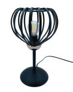 Lampada da Tavolo "Globo" – Gabbia Metallica Stile Industrial (1 Luce)