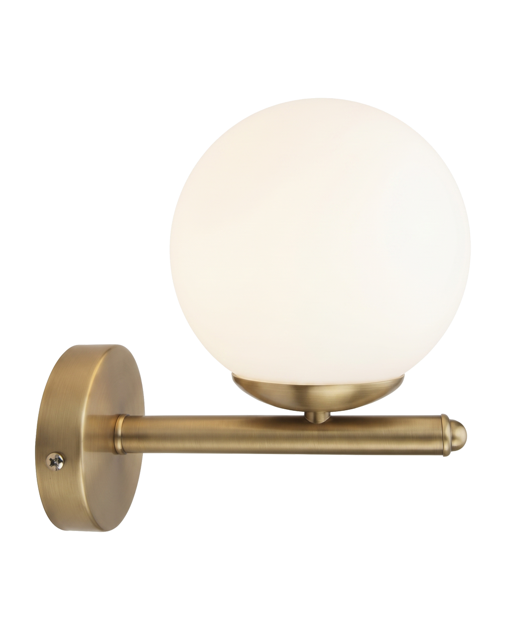 1_a Lampada da Parete / Applique "Bruco" – 1 Luce Oro Satinato - immagine 1