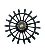 Lampada da Tavolo "Globo" – Gabbia Metallica Stile Industrial (1 Luce) - immagine 3