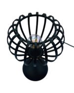 Lampada da Tavolo "Globo" – Gabbia Metallica Stile Industrial (1 Luce) - immagine 6