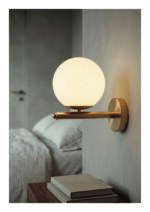 Lampada da Parete / Applique "Bruco" –  2 Luce Oro Satinato - immagine 5
