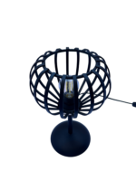 Lampada da Tavolo "Globo" – Gabbia Metallica Stile Industrial (1 Luce) - immagine 2