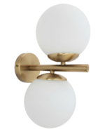 Lampada da Parete / Applique "Bruco" –  2 Luce Oro Satinato - immagine 2