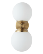 Lampada da Parete / Applique "Bruco" –  2 Luce Oro Satinato - immagine 3
